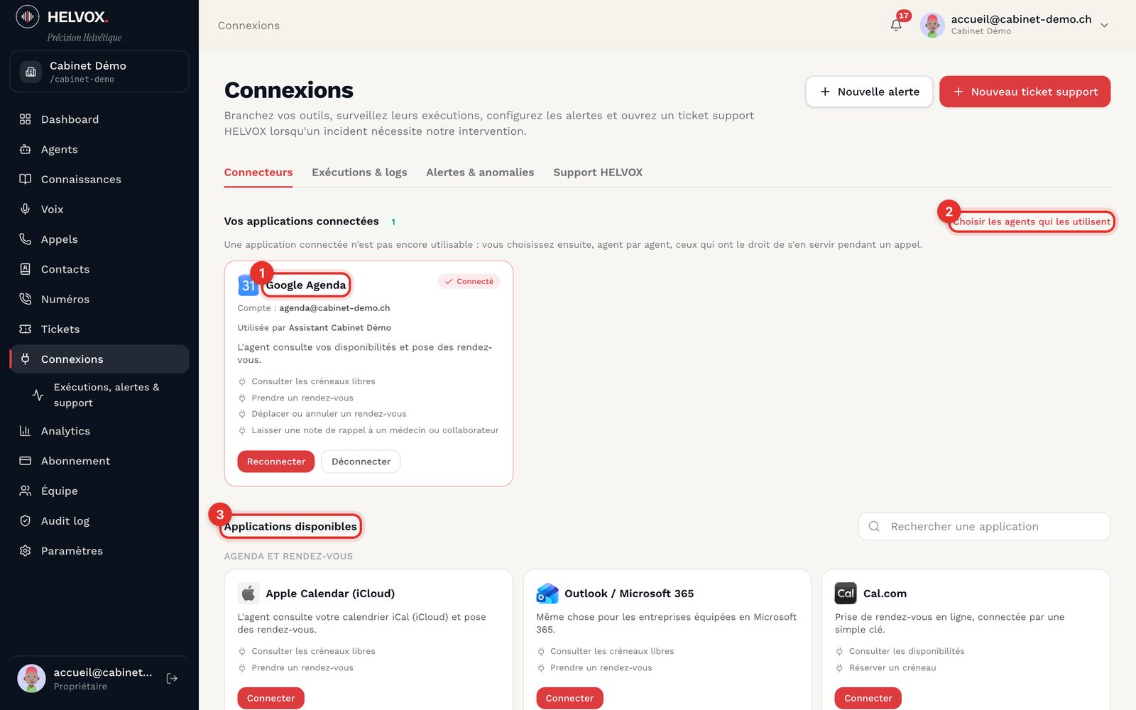 Vos applications connectées